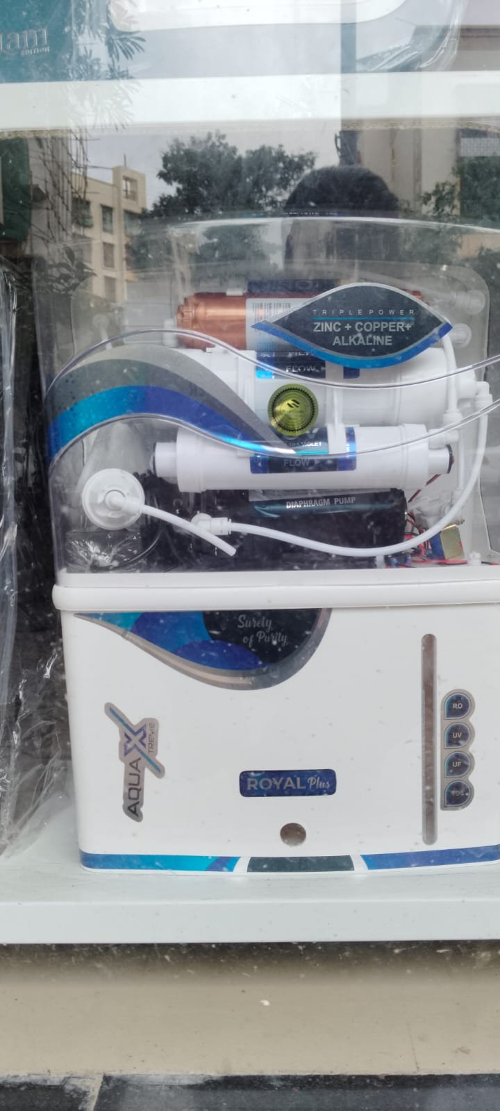 Water purifier servicing work